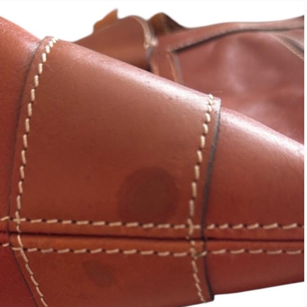 Patricia Nash Cognac Brown Leather Shoulderbag - Picture 5 of 5